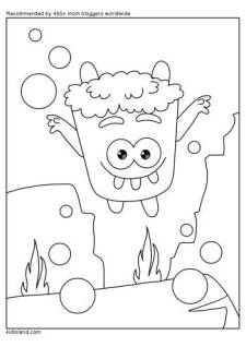 Little Monster Coloring Page