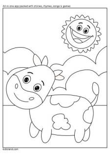  Cow Coloring Page