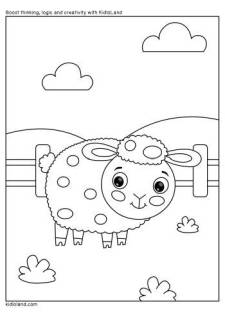 Sheep Coloring Page