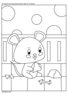 Mouse Coloring Page