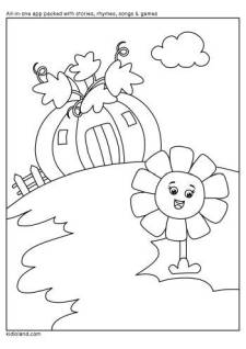 Pumpkin House Coloring Page