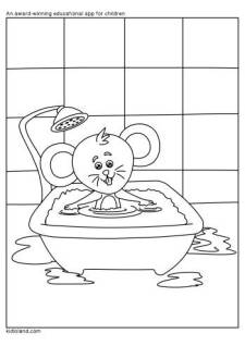 Baby Rat Coloring Page