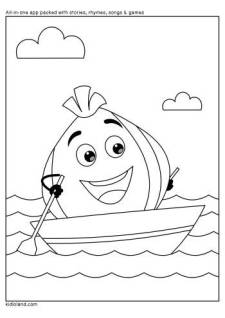 Vegetables Coloring Page