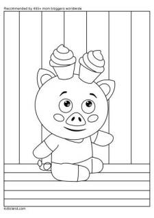 Fun Piglet Coloring Page