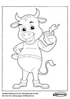 Happy Bull Coloring Page