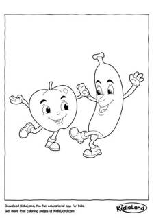 Fruits Coloring Page