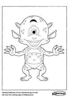 One-eyed Monster Coloring Pages