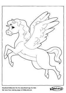 Pegasus Horse Coloring Page