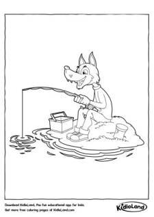 Fishing Coloring Page