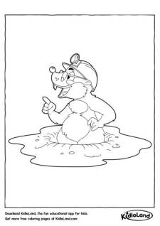 Archaeologist Squirrel  Coloring Pages