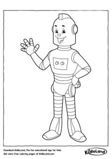Robot Coloring Page