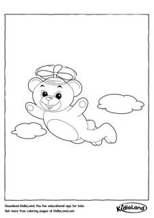 Flying Bear Coloring Page