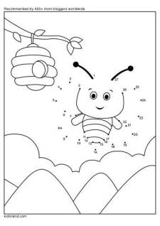 Dot To Dot Busy Bee