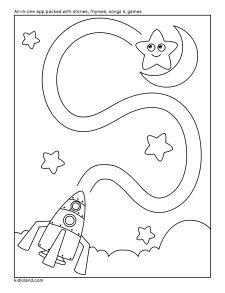 Rocket and Star Maze