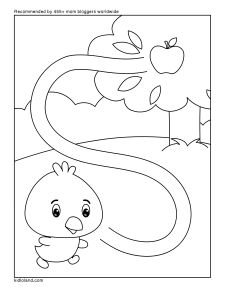 Birdy and Apple Maze